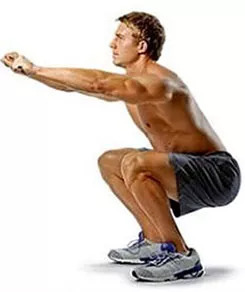 Kniebeugen zu stärken